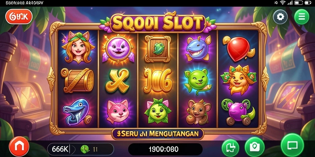 Screenshot gameplay menunjukkan keseruan bermain Slot di 66K.