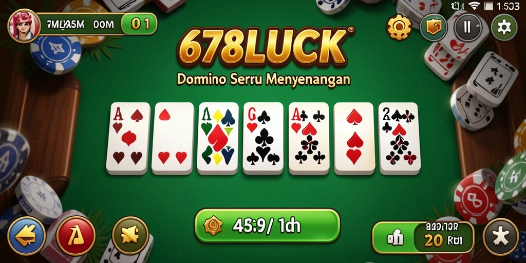 Screenshot gameplay seru dari 678LUCK yang menampilkan tantangan Domino.