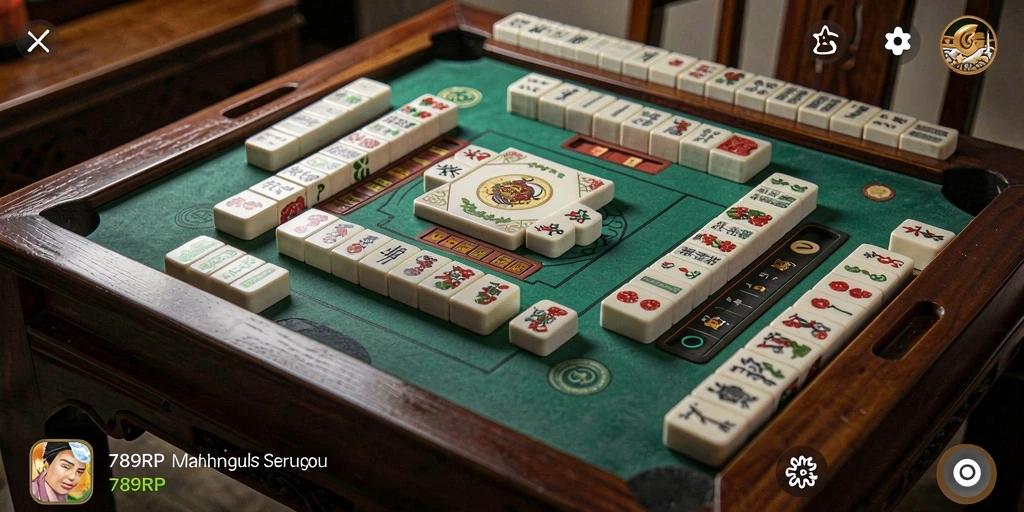 Tampilan gameplay menarik dan menyenangkan dalam 789RP Mahjong.