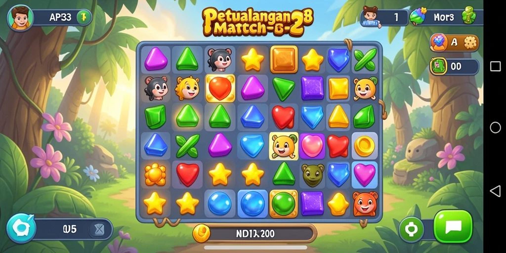 Tampilan gameplay seru dan menantang dari API33.