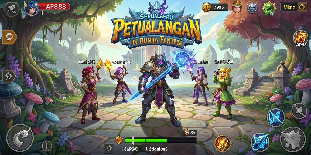 Tangkapan layar API88 menunjukkan karakter dalam petualangan seru.
