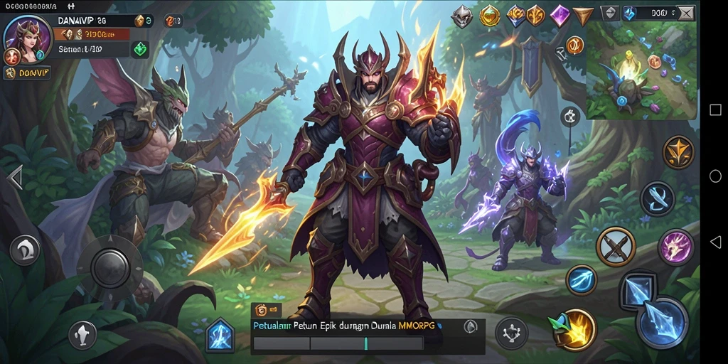 Tampilan gameplay DANAVIP yang mendebarkan dan penuh aksi.