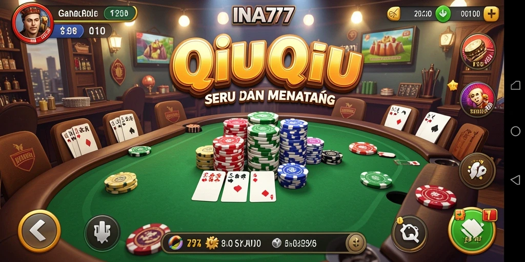 Tampilan gameplay QiuQiu yang menegangkan dan seru.