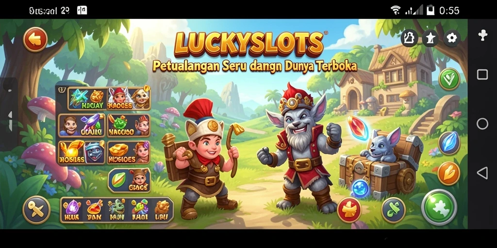Tampilan menarik dari gameplay LUCKYSLOTS yang luas dan mengasyikkan.