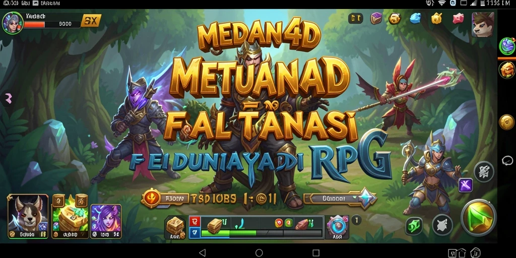 Screenshot memperlihatkan aksi seru gameplay RPG MEDAN4D.