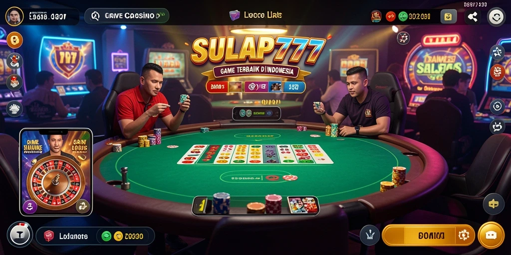 Tampilan gameplay Live Casino di SULAP777 yang menarik dan real-time.